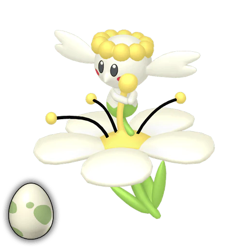 #0669-4 Flabebe-White Egg [Scarlet & Violet] - Image 2