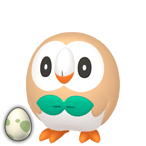 #0722 Rowlet Egg [Scarlet & Violet] - Image 2