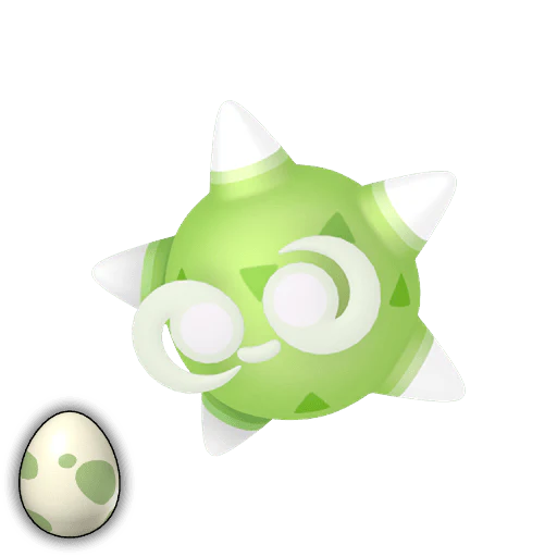 #0774-10 Minior-Green Egg [Scarlet & Violet] - Image 2